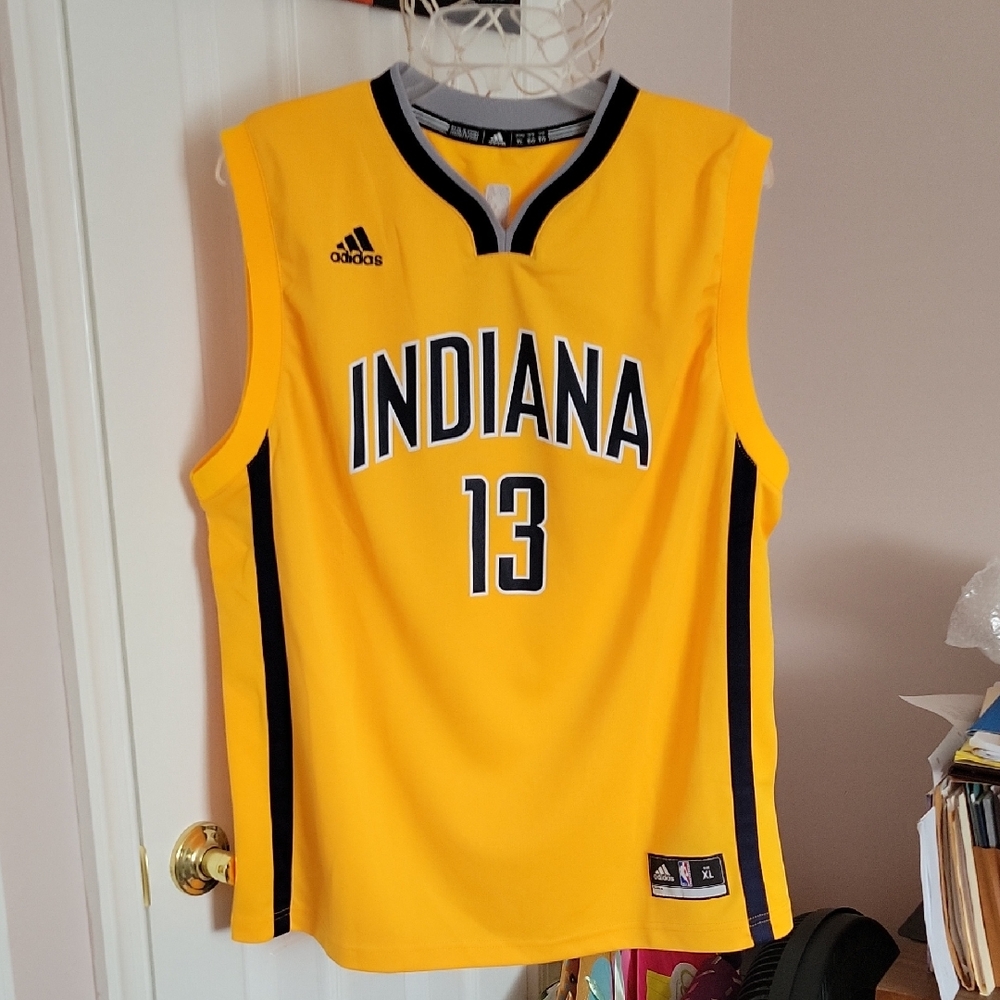 Adidas Indiana Yellow Basketball Jersey
